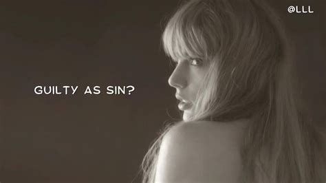 guilty as sin by taylor swift